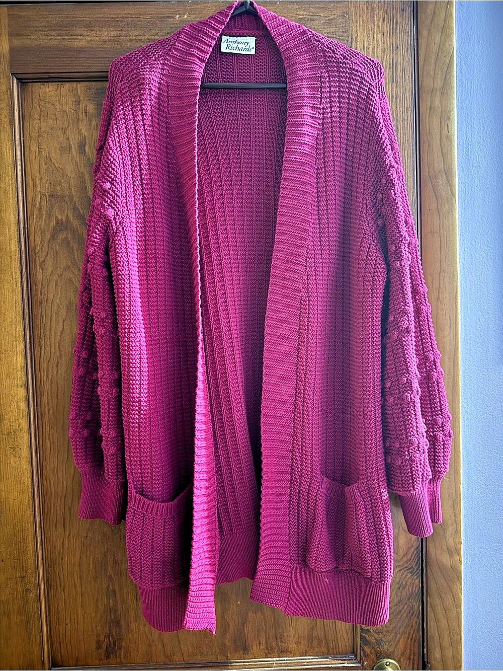 Anthony Richards Open Front Knit Cardigan in Like New